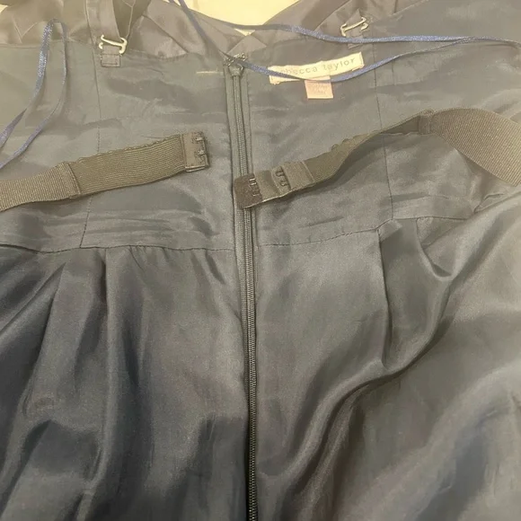 Rebecca Taylor Blue Floral Mini Dress Size 4 - Picture 14 of 14